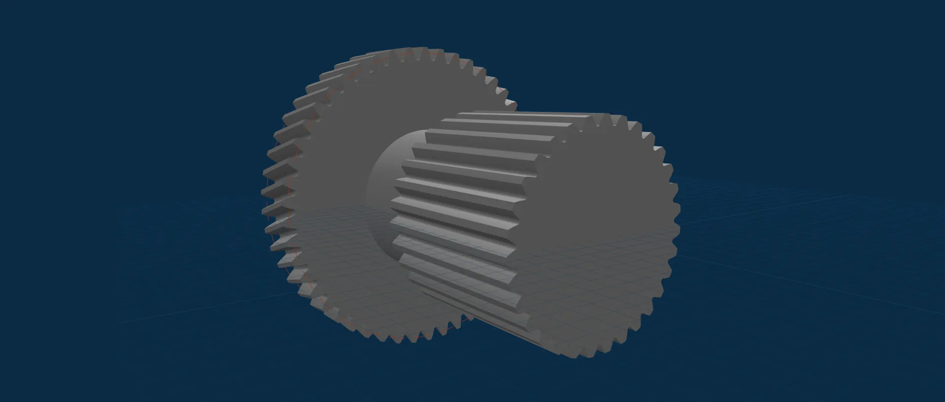 3D models of gears designed in GearBuilder, from worm and bevel to helical and planetary